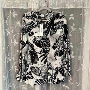 New Calvin Klein tropical print blouse